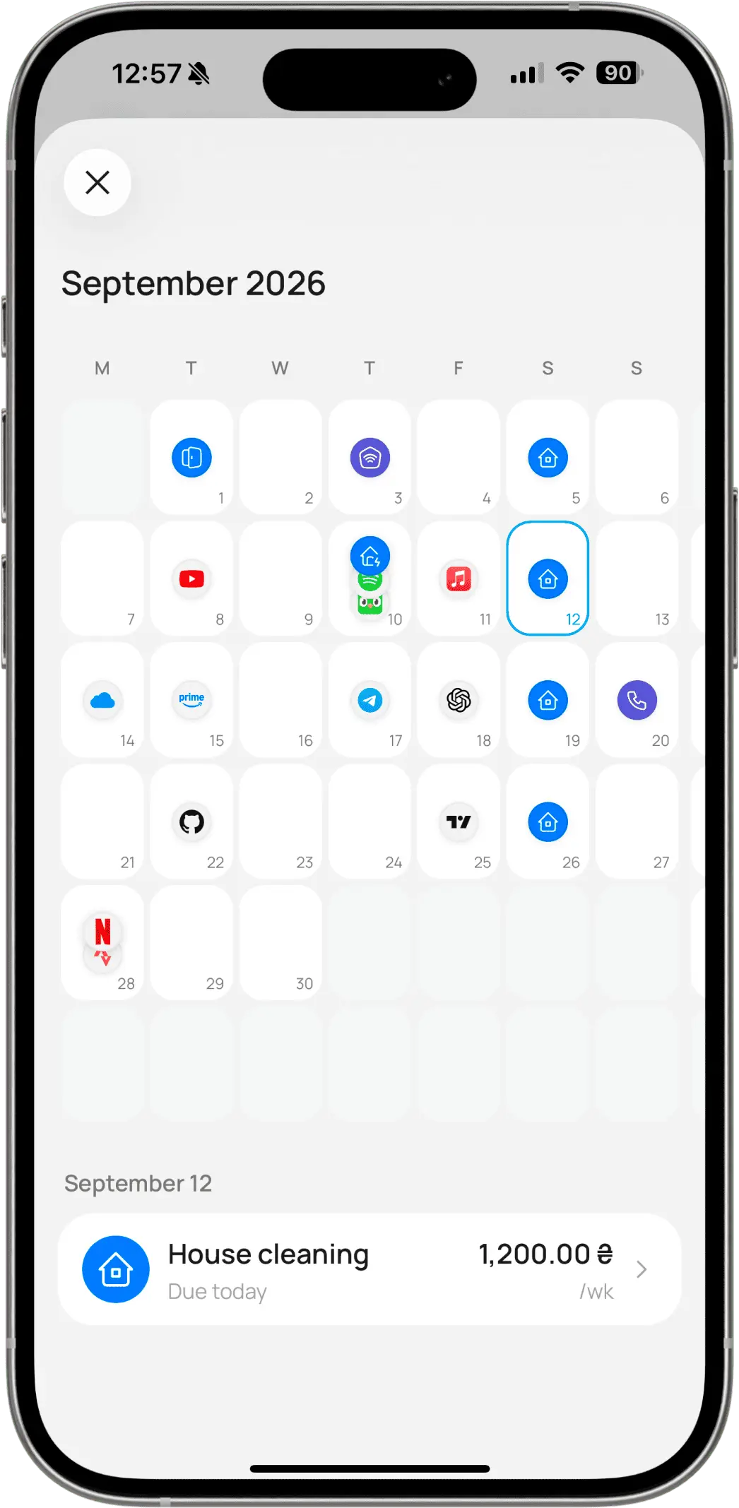 heap app calendar preview